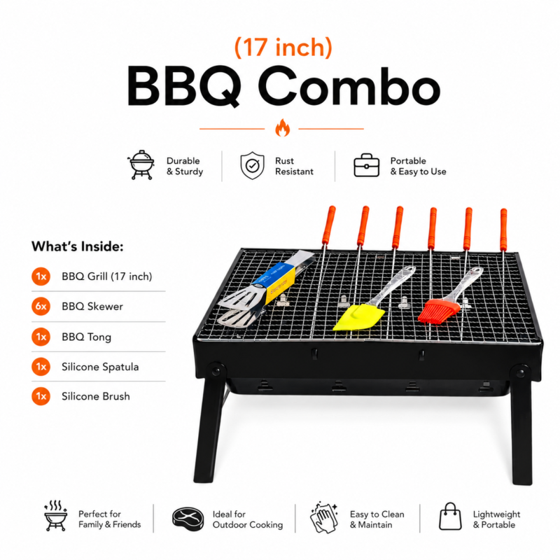 (17 Inch) BBQ Combo set